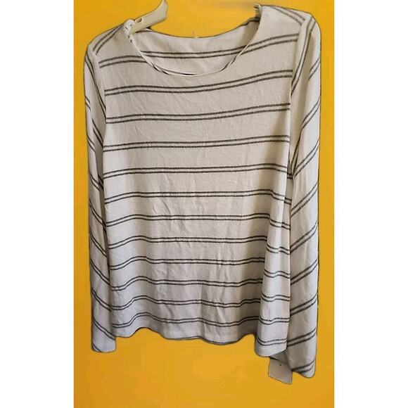 Bobeau Womens Striped Pullover Top Small New Soft Cr6 Excellent Boho Chic - Picture 1 of 5